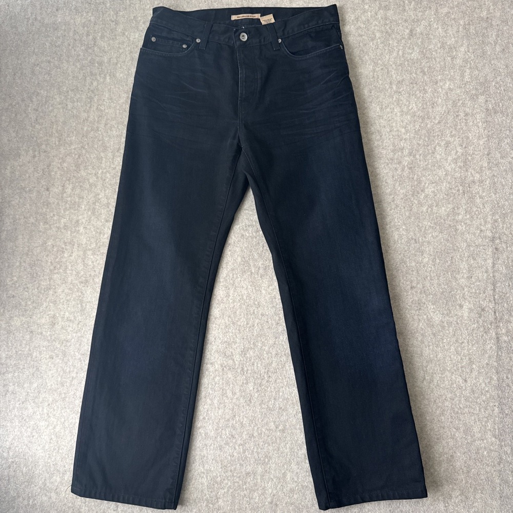 John Varvatos Jeans Mens 32x30 Black Authentic Classic Straight Fit Button Fly
